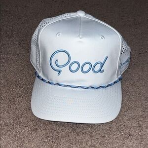 White and Blue Good Good Trucker Hat